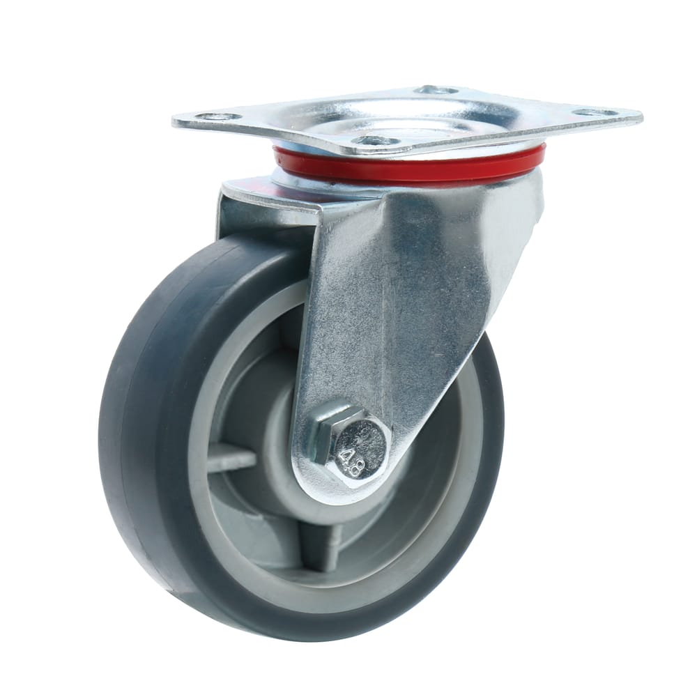 Precision Casters + Wheels™ 3" Swivel Non-Marking TPR Caster