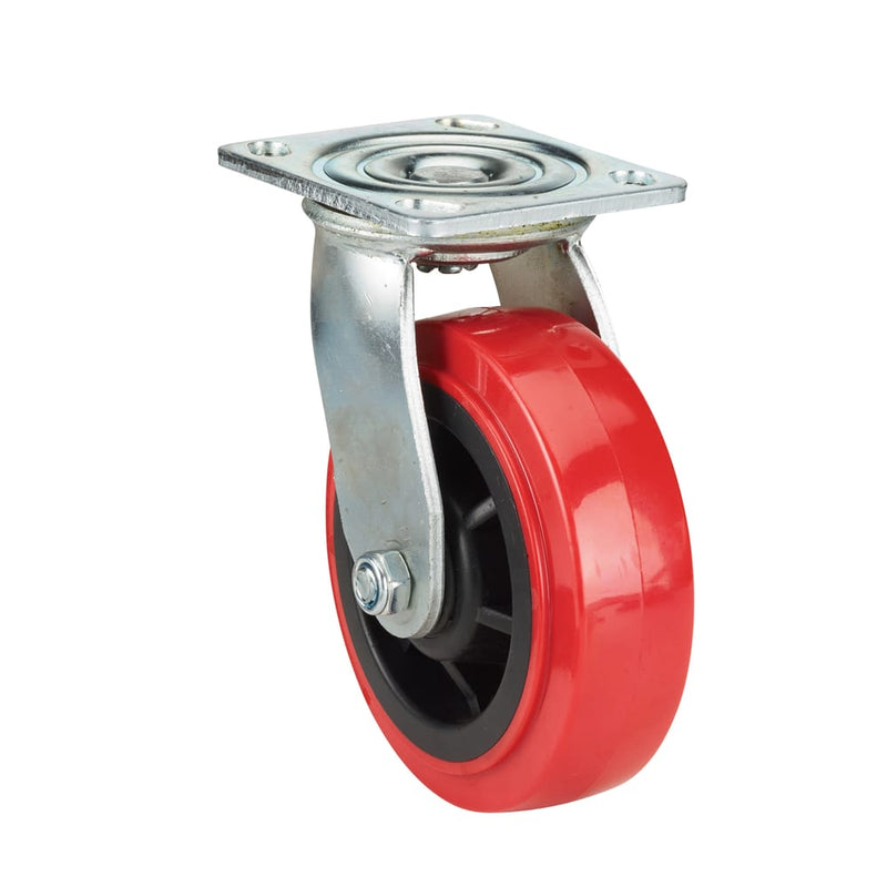Precision Casters + Wheels™ 6" Swivel Polyurethane Caster