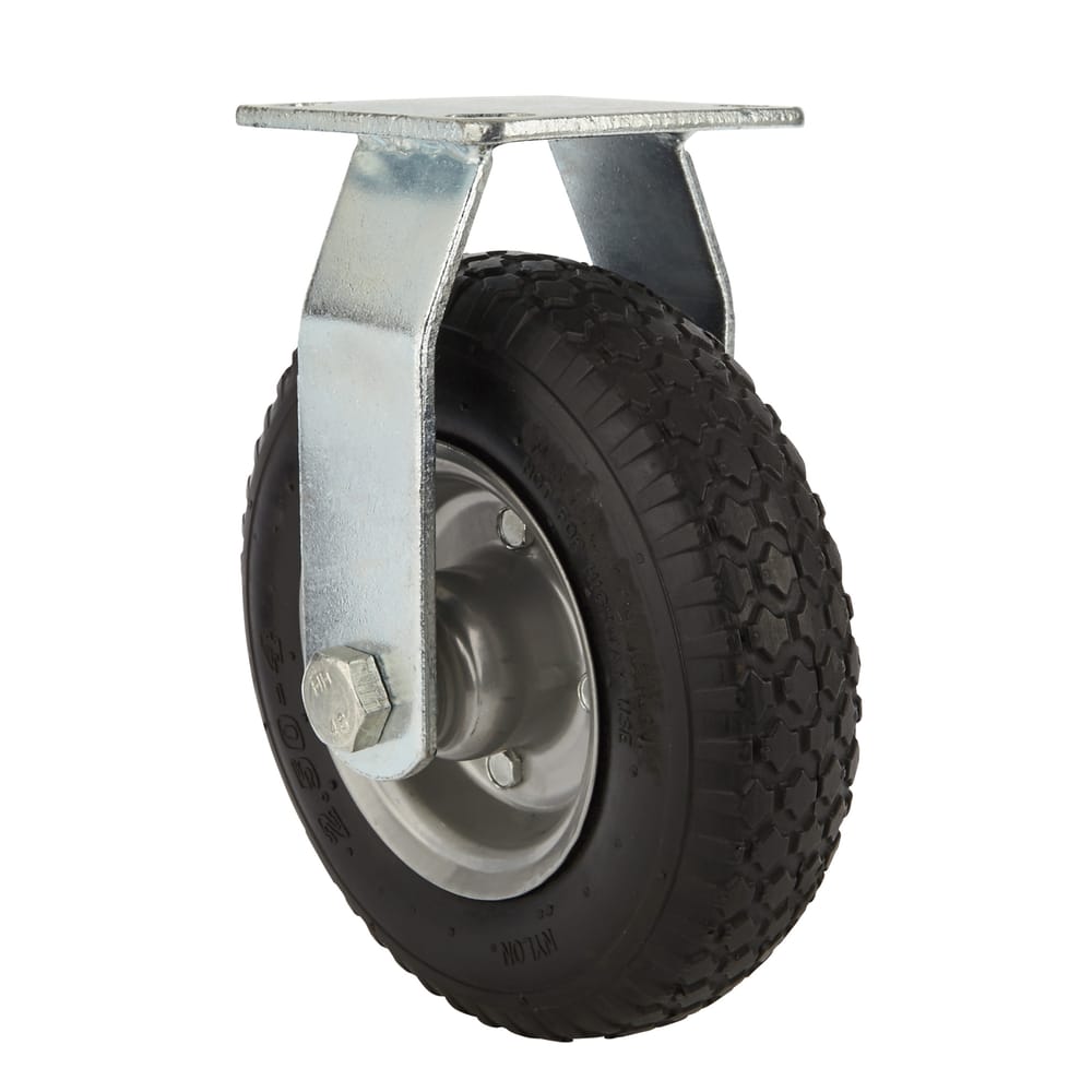 Precision Casters + Wheels™ 10" No Flat Rigid Plate Caster