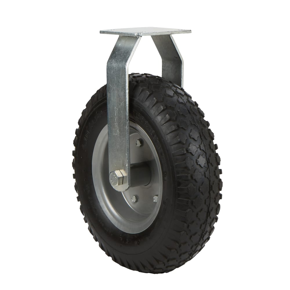 Precision Casters + Wheels™ 12" Rigid Plate No Flat Caster