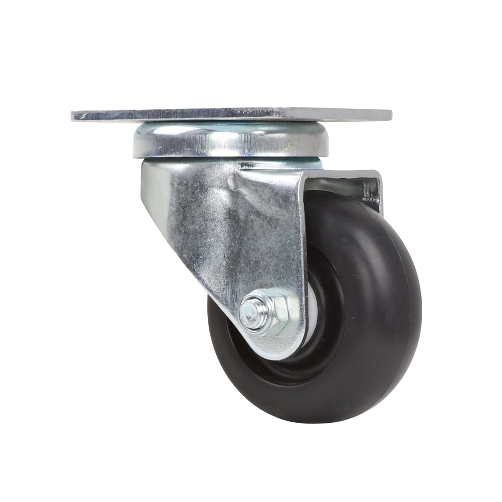 Precision Casters + Wheels™ 3" Swivel Plate Plastic Caster