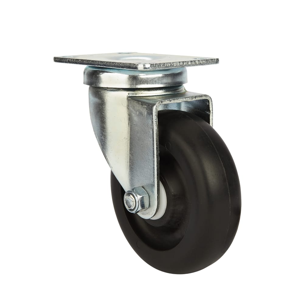 Precision Casters + Wheels™ 4" Swivel Plastic Caster
