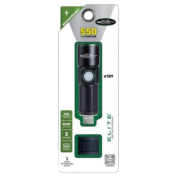 USB Flashlight 550 Lm