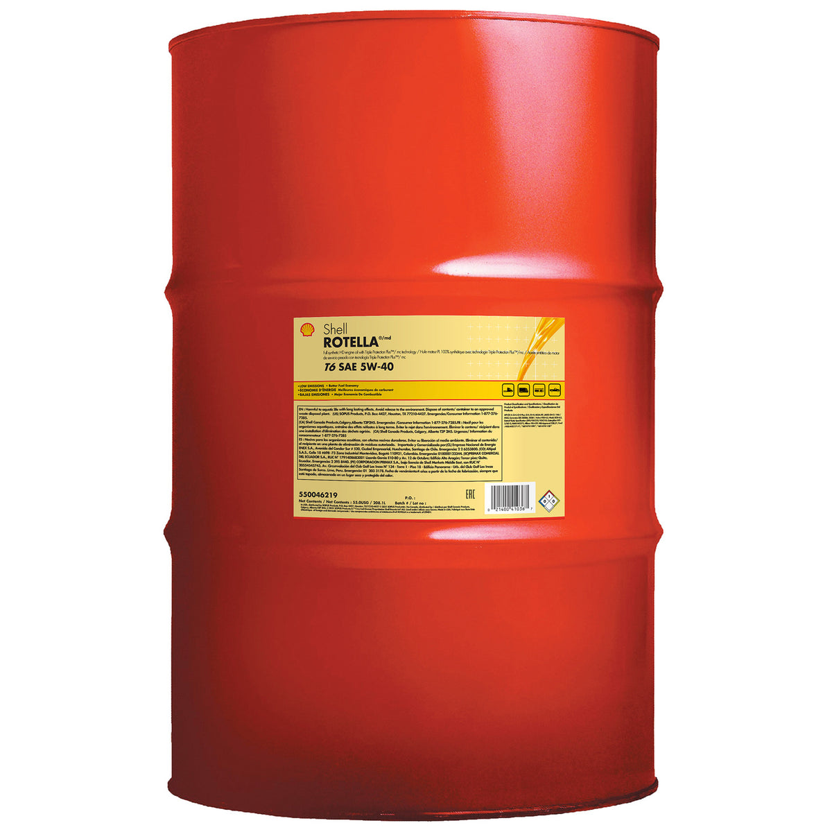 Rotella T6 5W40 55 Gallon Drum