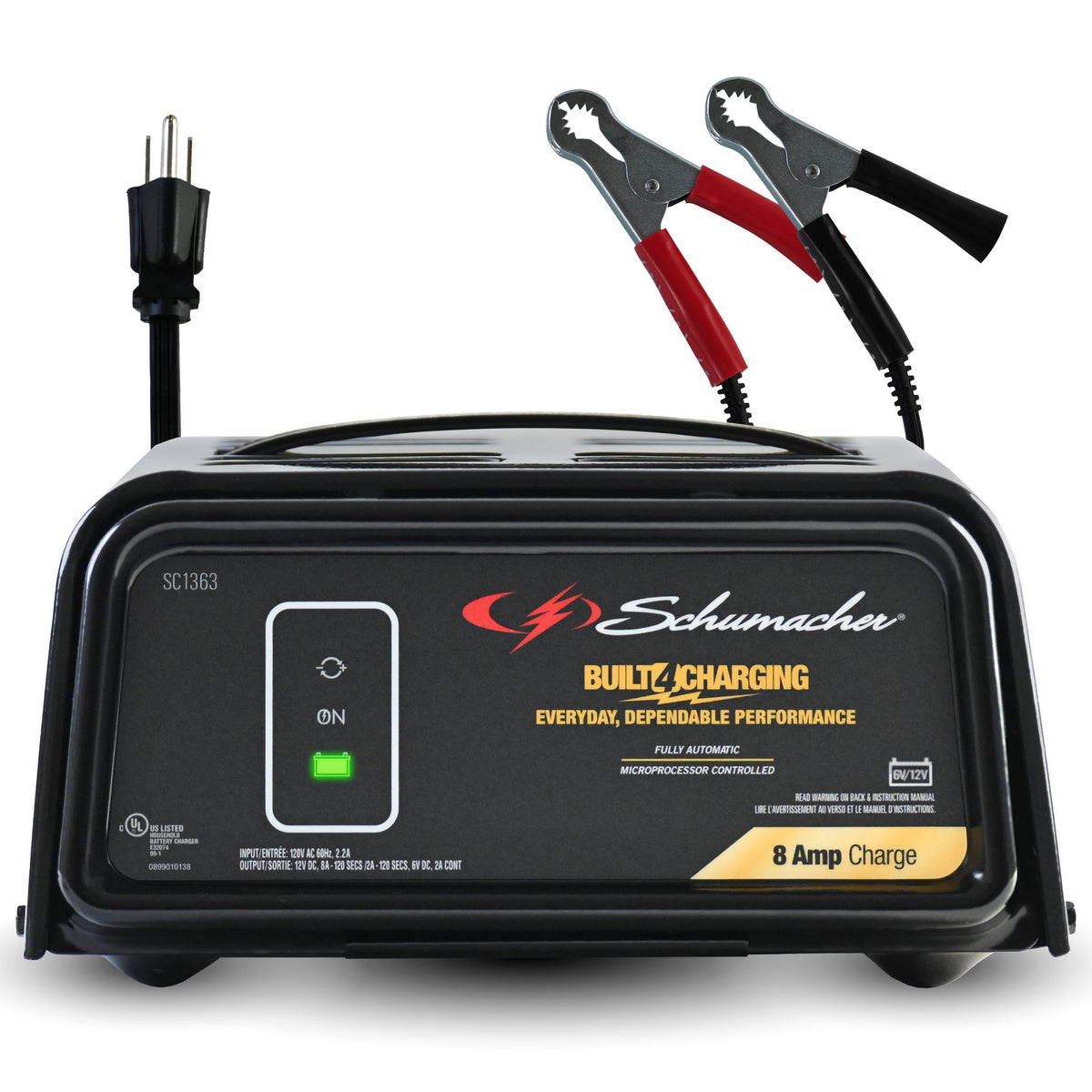 8 Amp 6/12V  Battery Charger