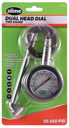 160 PSI Dual Dial Gauge Hose