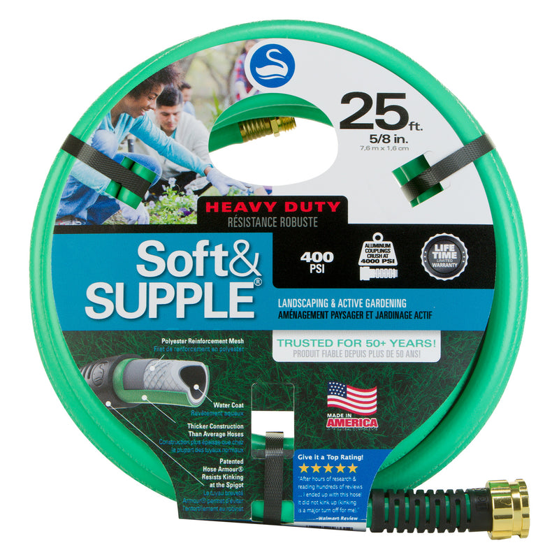 Garden Hose,HD,5/8"x25',S&S