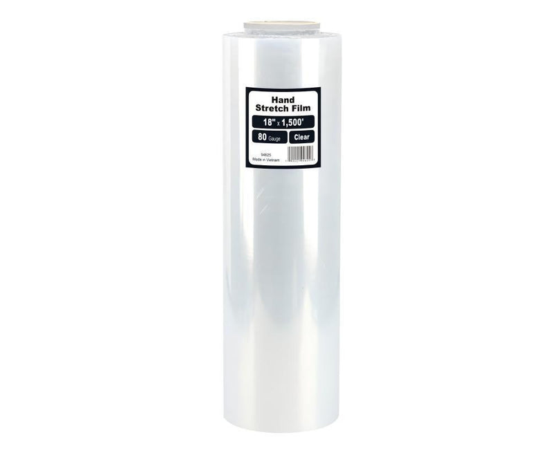 Hand Wrap,80GA,Clear,1500X18