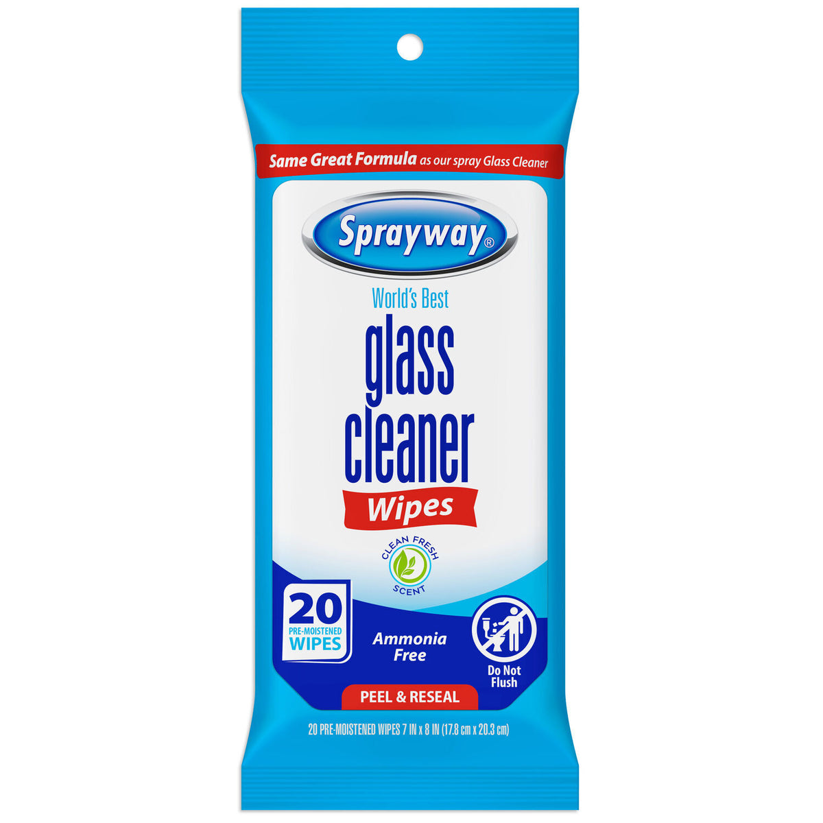Sprayway Glass Wipes 20 Ct