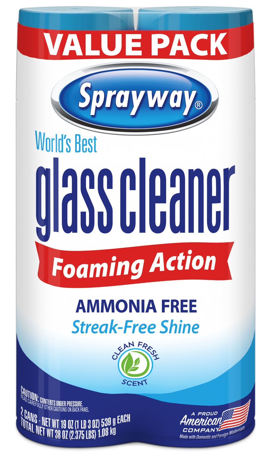 19oz Sprayway GlassCleaner-2pk