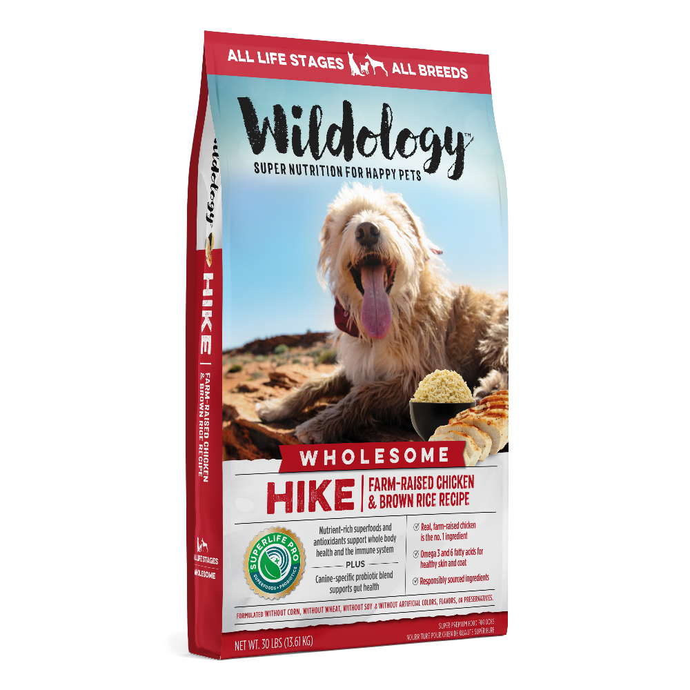 Hike Dry Dog Food - Farm-Raised Chicken & Brown Rice Recipe - 30 LB