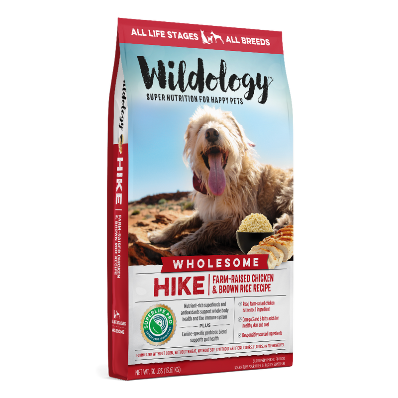 Hike Dry Dog Food - Farm-Raised Chicken & Brown Rice Recipe - 30 LB