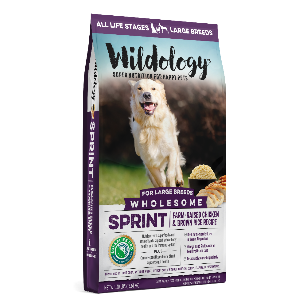 Sprint Large Breed Dry Dog Food - Farm-Raised Chicken & Brown Rice Recipe