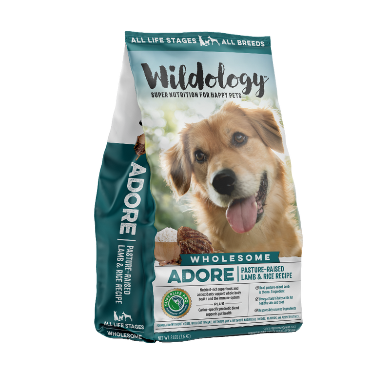 Adore Dry Dog Food - Pasture-Raised Lamb & Rice Recipe - 8 LB