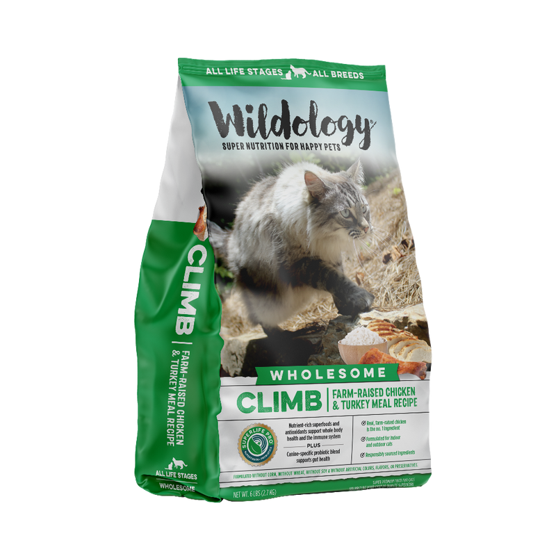 Climb Dry Cat Food - Farm-Raised Chicken & Turkey Meal Recipe - 6 LB
