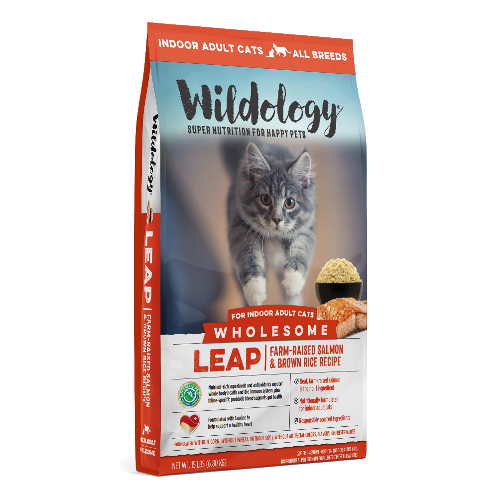 Leap Dry Cat Food - Farm-Raised Salmon & Brown Rice Recipe