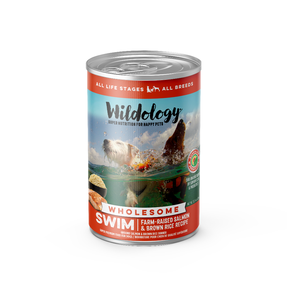Swim Wet Dog Food - Farm-Raised Salmon & Brown Rice Recipe