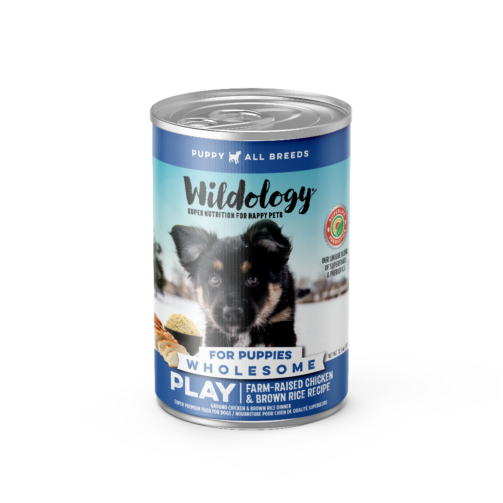 Play Wet Puppy Food - Farm-Raised Chicken & Brown Rice Recipe
