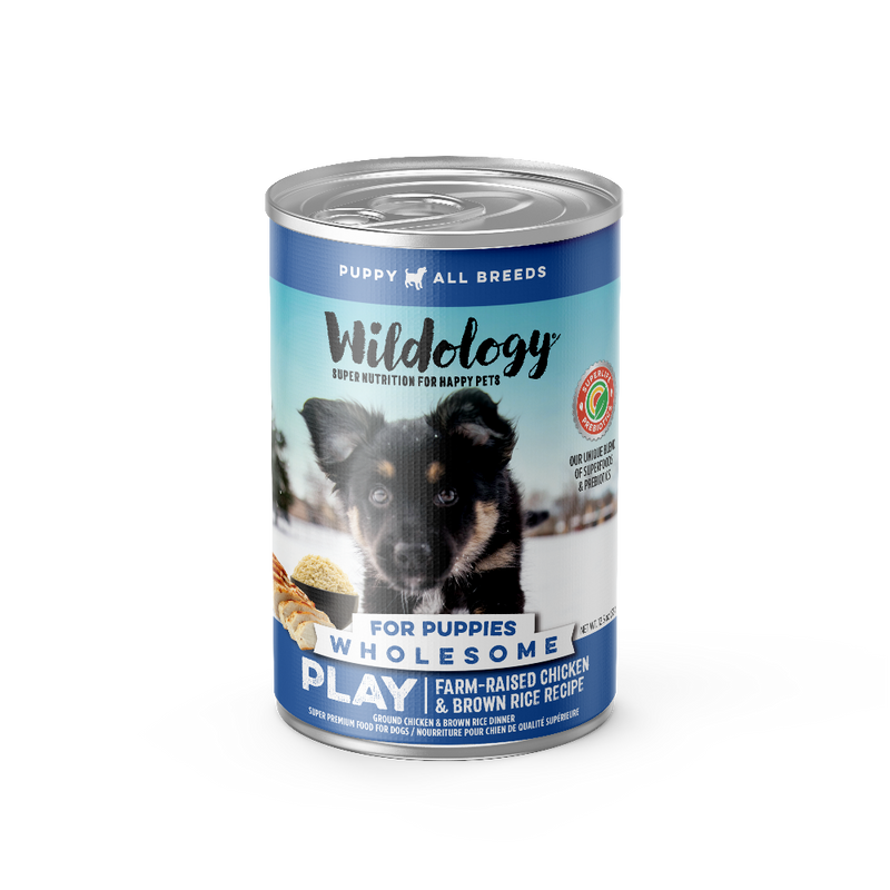 Play Wet Puppy Food - Farm-Raised Chicken & Brown Rice Recipe
