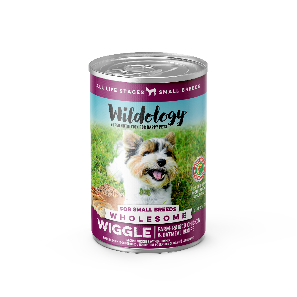 Wiggle Small Breed Wet Dog Food - Farm-Raised Chicken & Oatmeal Recipe