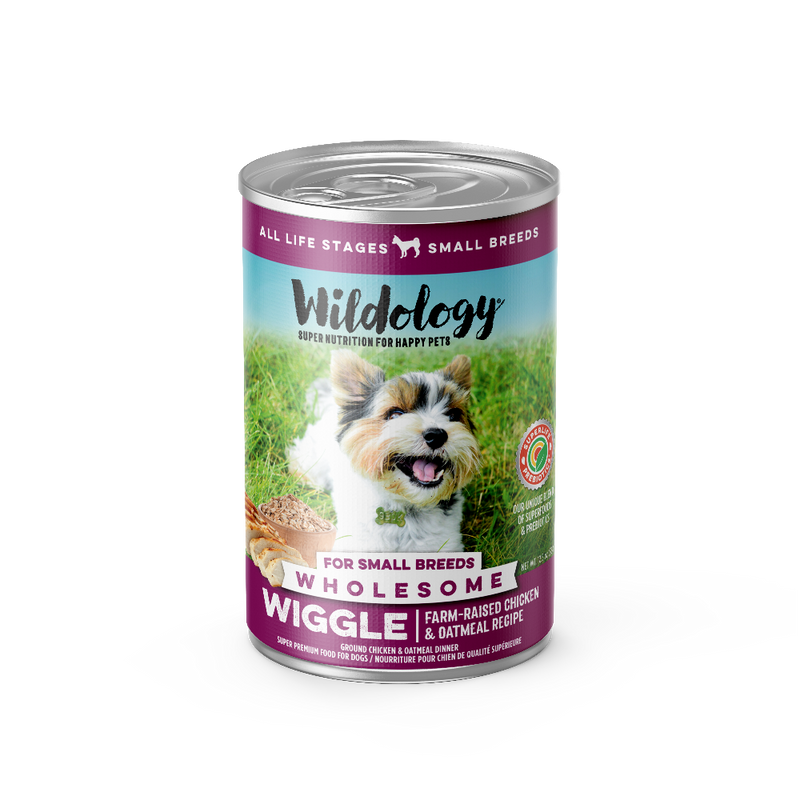 Wiggle Small Breed Wet Dog Food - Farm-Raised Chicken & Oatmeal Recipe