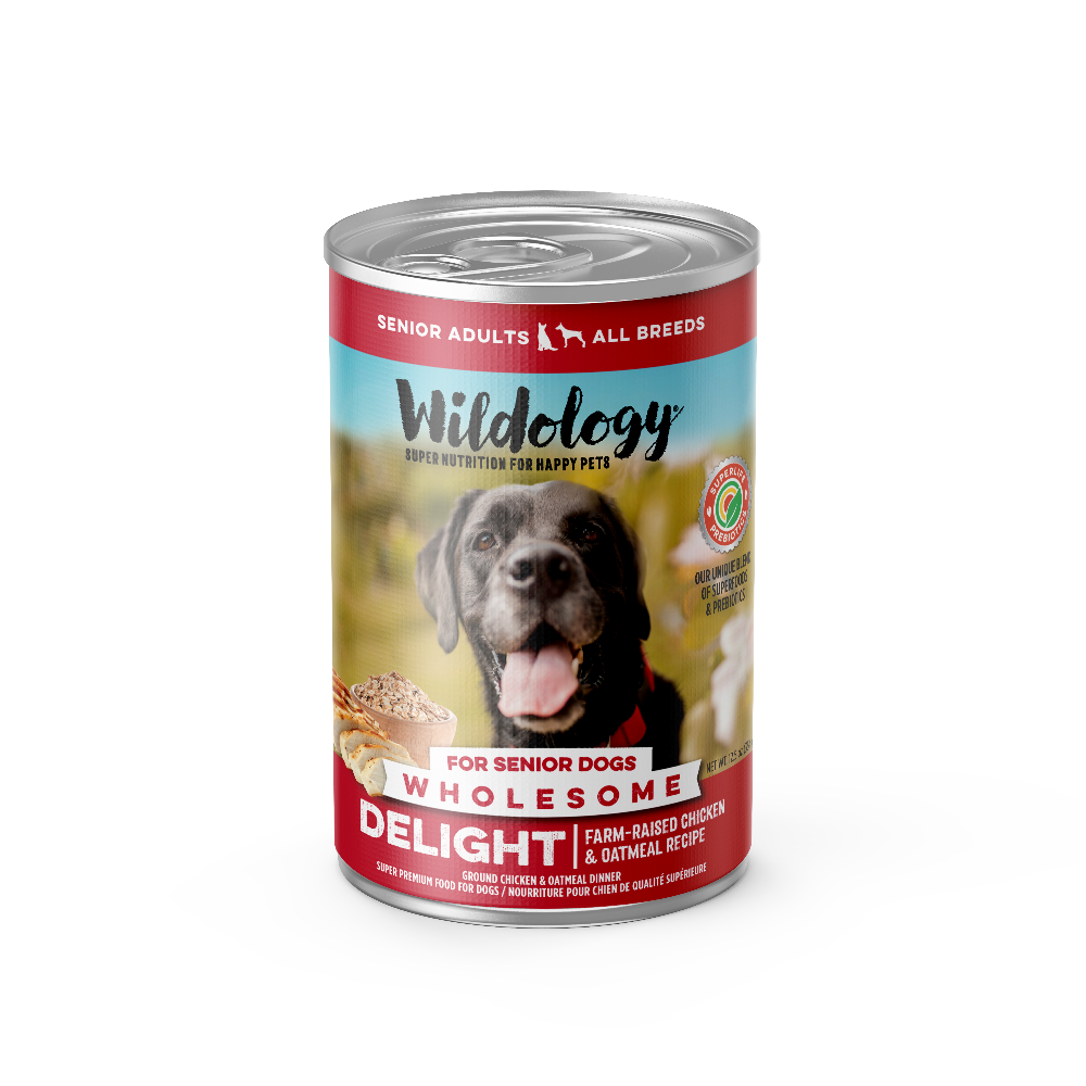 Delight Senior Wet Dog Food - Farm-Raised Chicken & Oatmeal Recipe