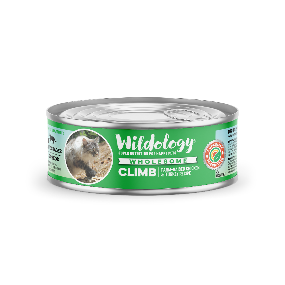 Climb Wet Cat Food - Farm-Raised Chicken & Turkey Meal Recipe