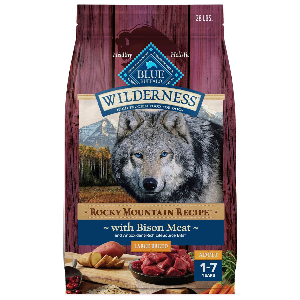 WILD RMR LB Adlt Bisn 22# Dog