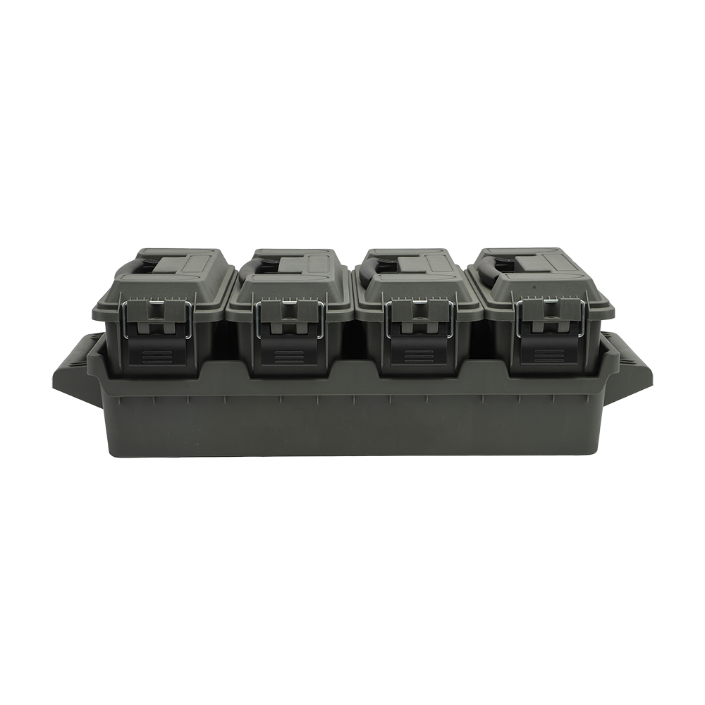 .30 Cal Ammo Crate with 4 Boxes and Tray