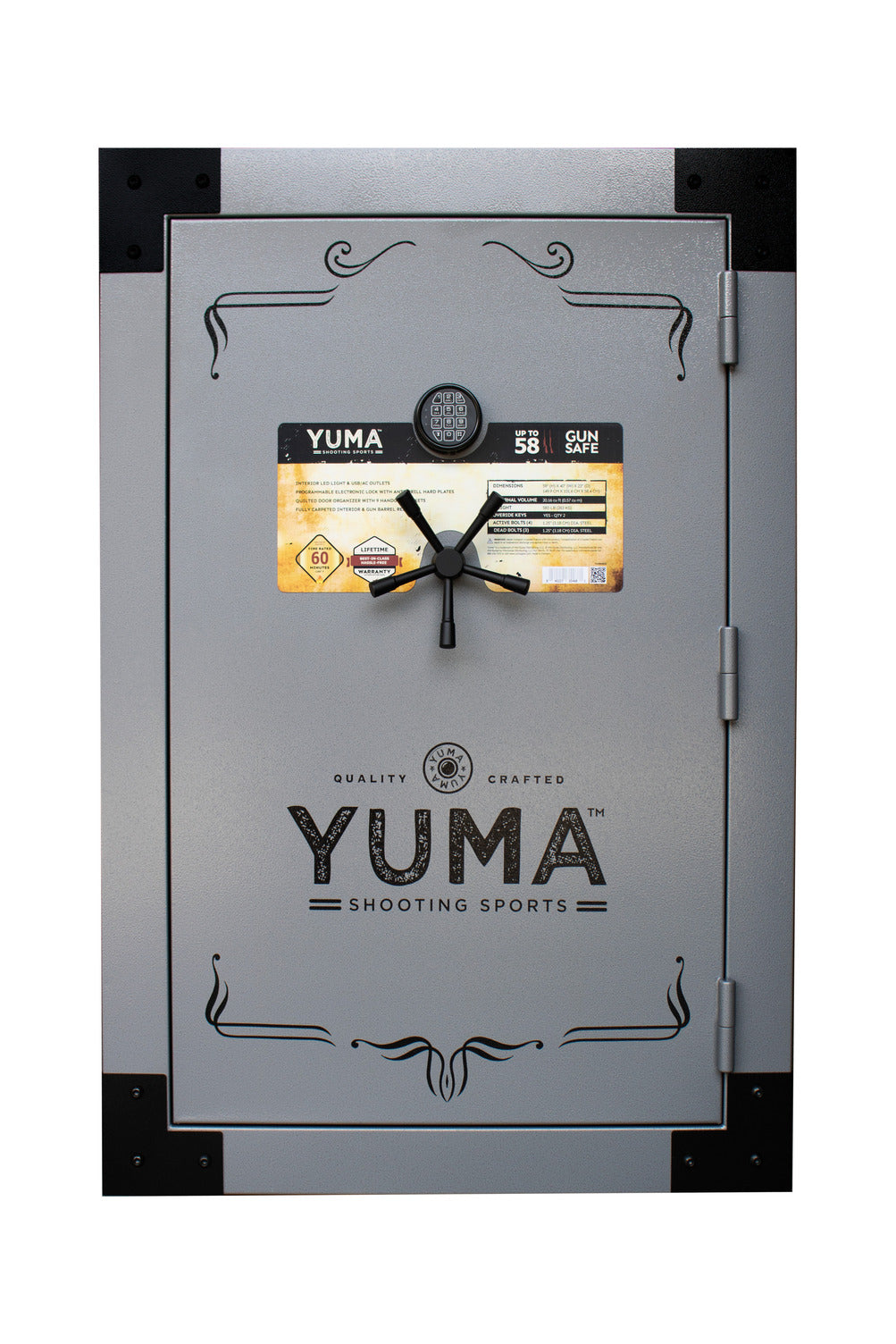 58 Gun Safe with U-Shelf - Gray