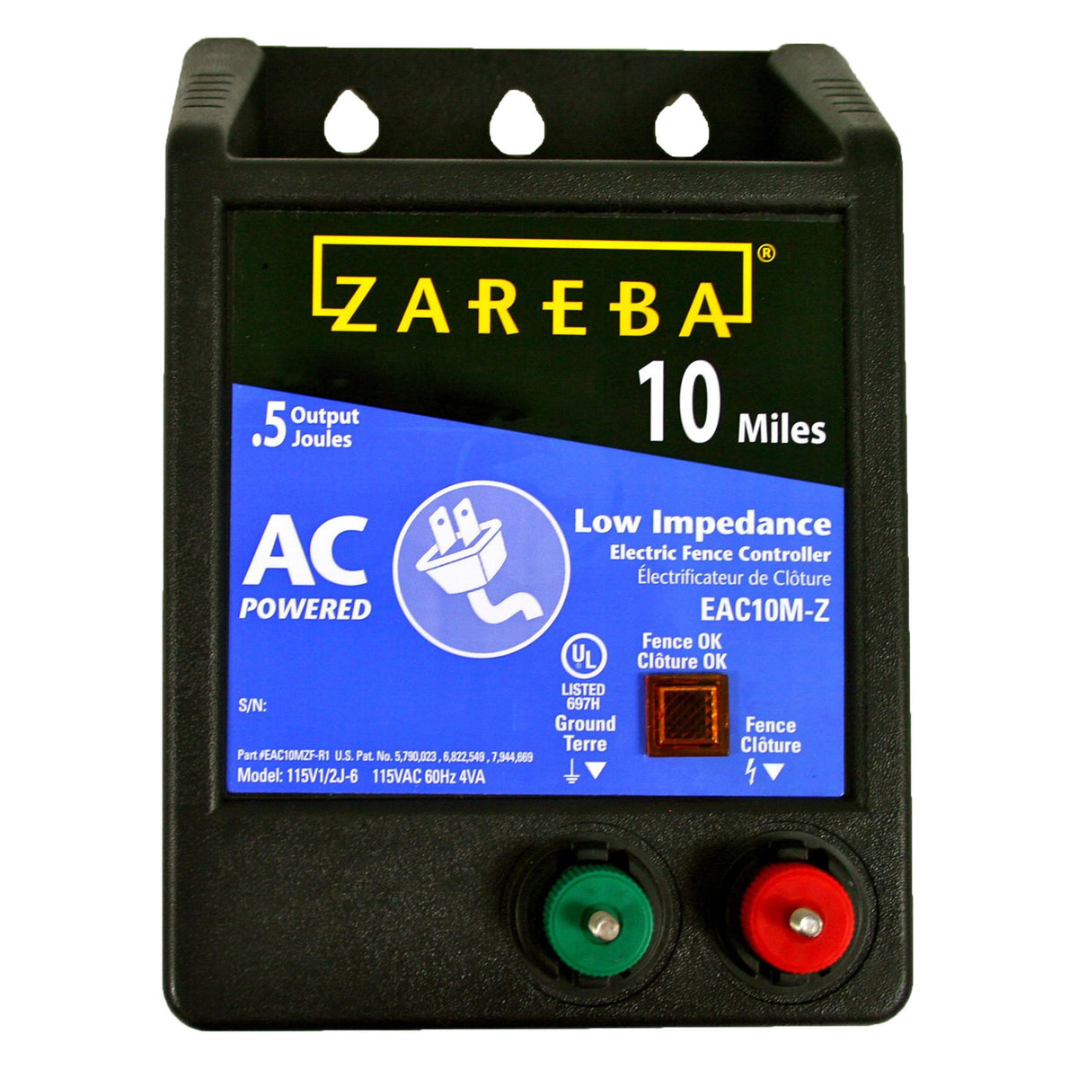 Zareba 10Mi Li Energizer 2/Cs