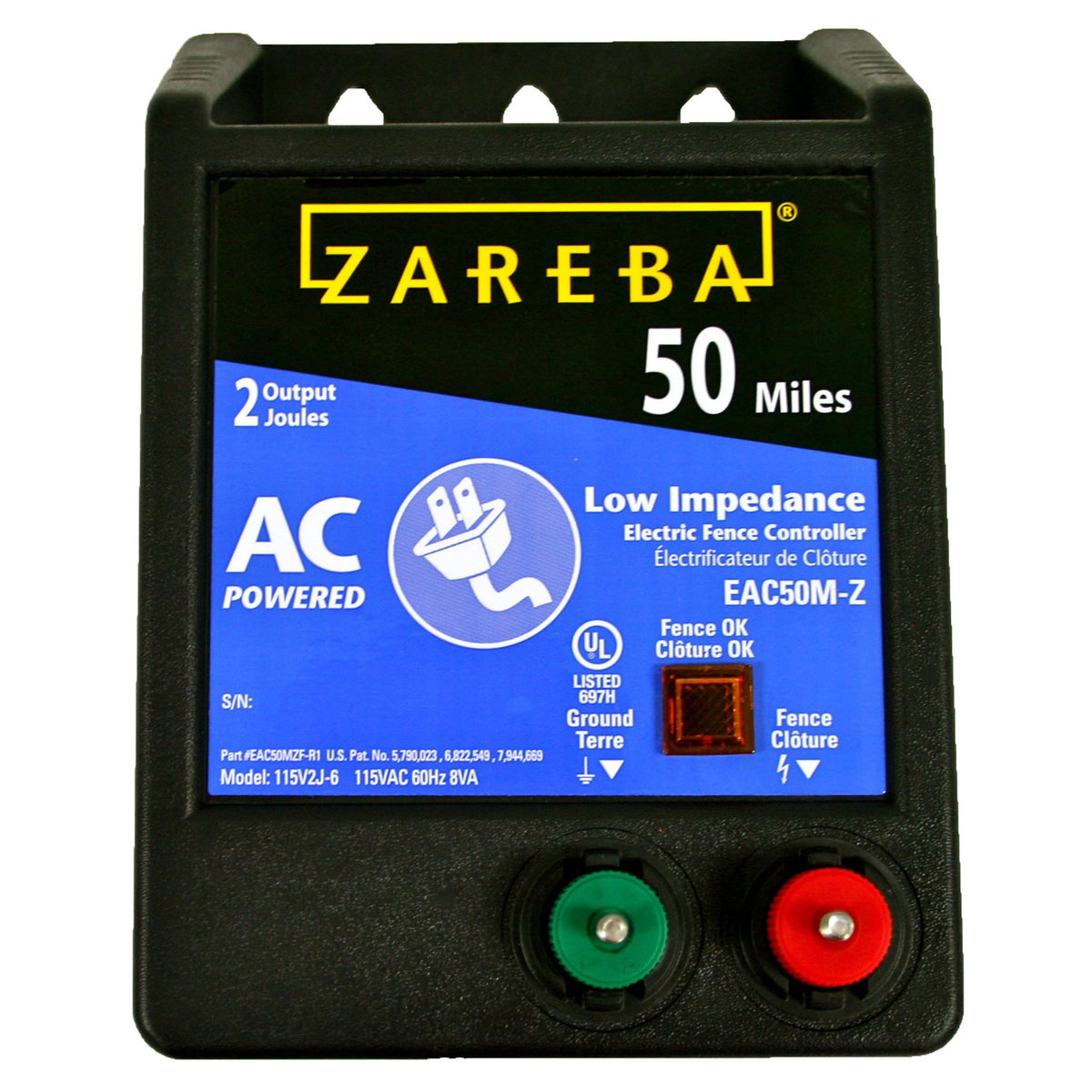 Zareba 50MI Li Energizer 2/Cs